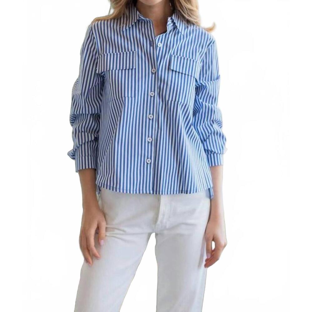 NEW JOH jenn shirt in blue